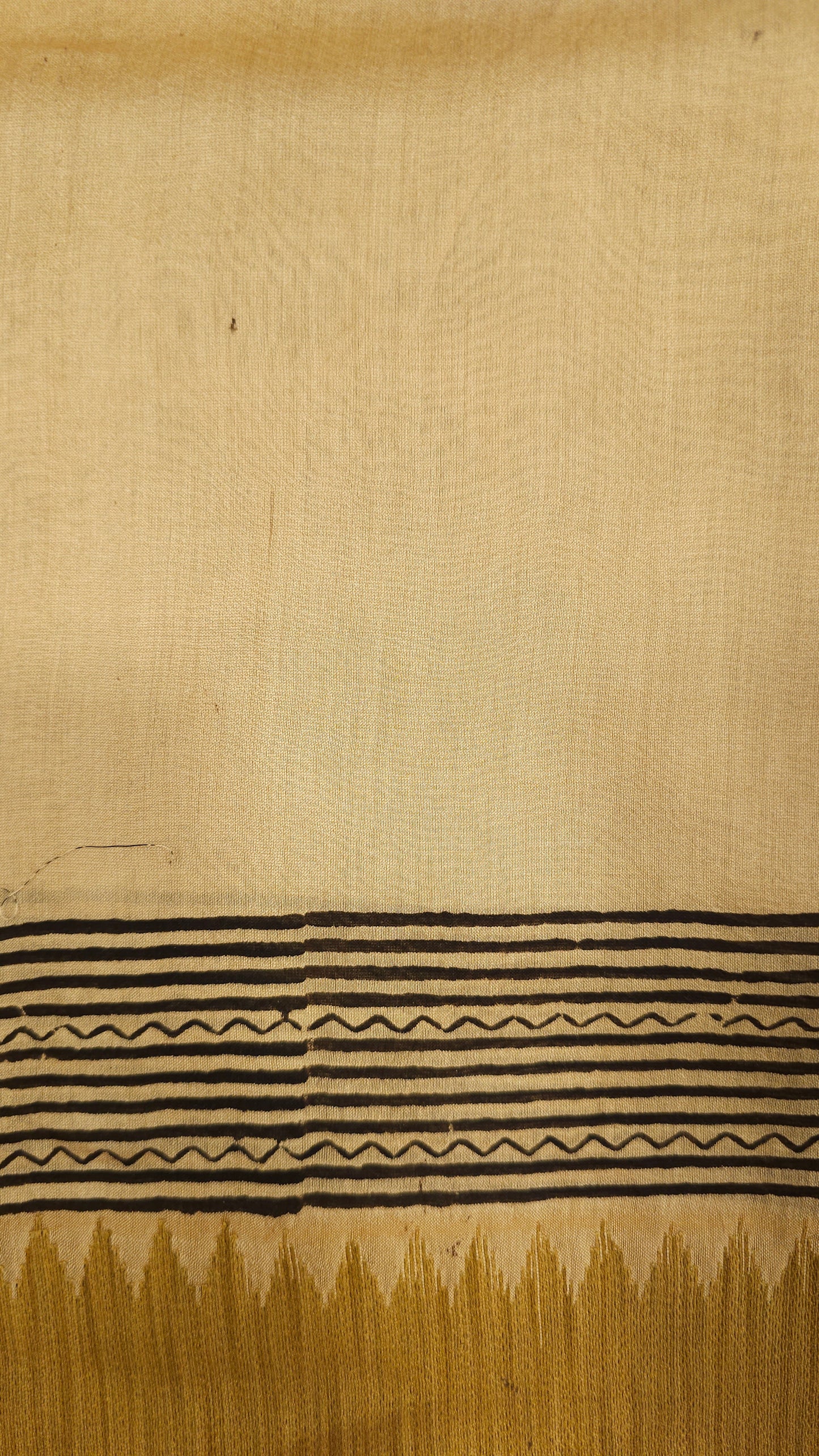 Beige & Black Maheshwari Silk