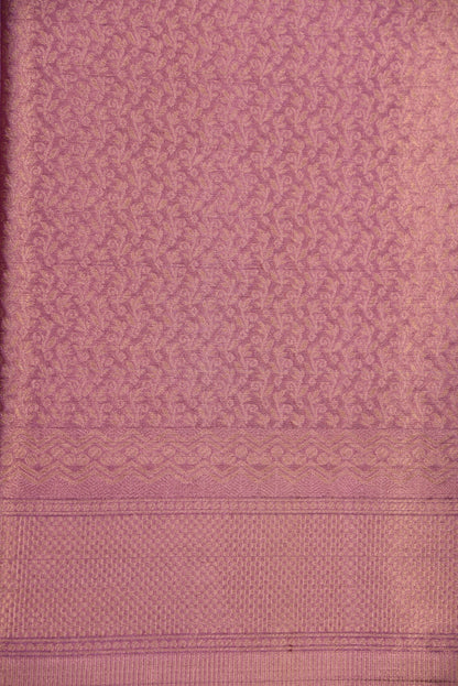 Lilac Round Butta with Organza Saree