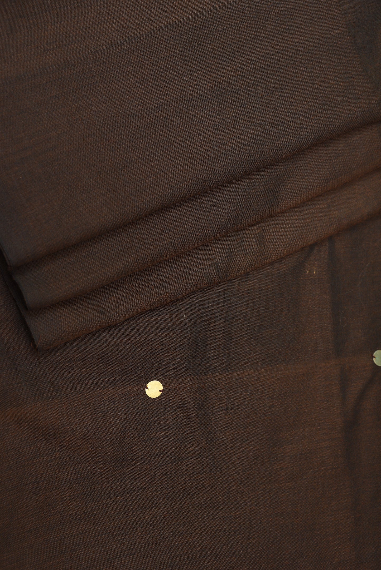 Chocolate Brown Chumki Saree