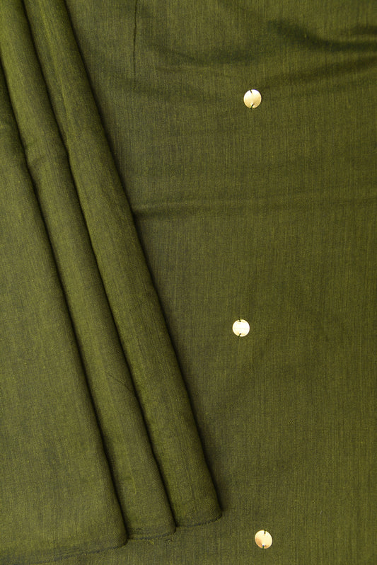 Olive Green Chumki Saree