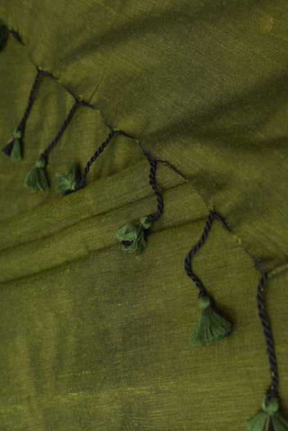 Olive Green Chumki Saree